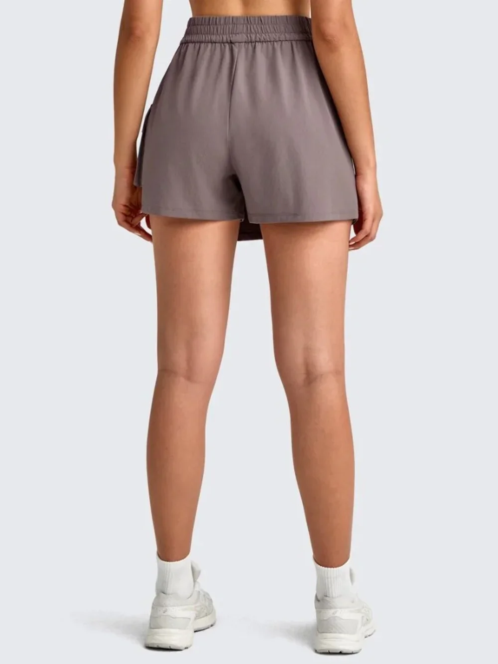G4Free Women's LG Taupe 2 in 1 Elastic Waist Tennis Skort